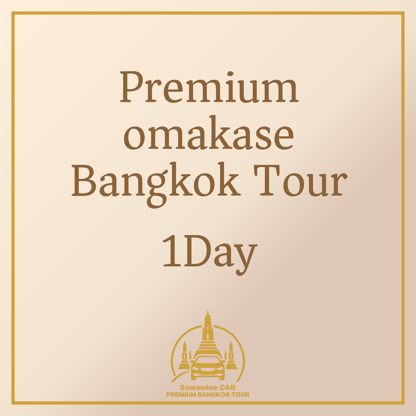 Premium omakase  Bangkok Tour - 1 Day